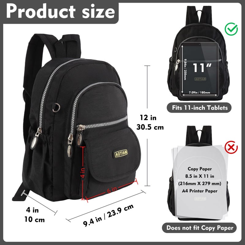 AOTIAN Mini Nylon Women Backpacks Casual Lightweight Small Daypack for Girls - Image 3